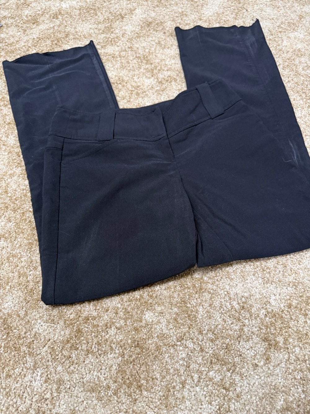 No Boundaries Men's Black Flat-Front Dress Pants